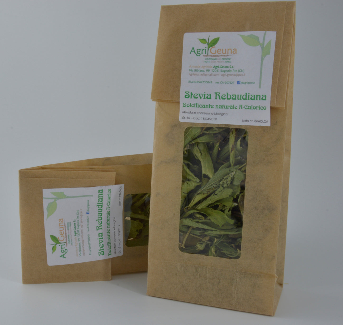 Stevia Rebaudiana dolcificante naturale, in foglie essiccate