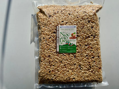 Granella della "Nocciola del Monviso"® nocciole coltivate da azienda biologica