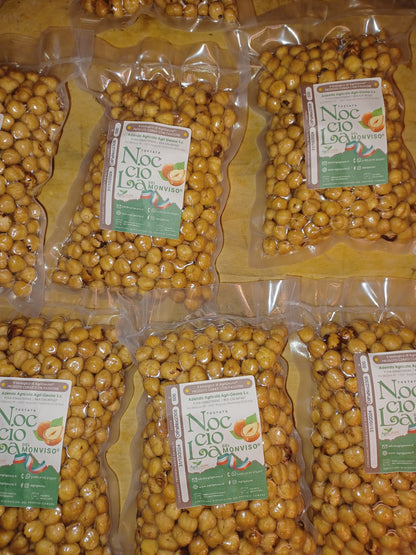 La "Nocciola del Monviso"® - nocciole coltivate da azienda biologica, TOSTATE SFUSE maggiori di 9kg