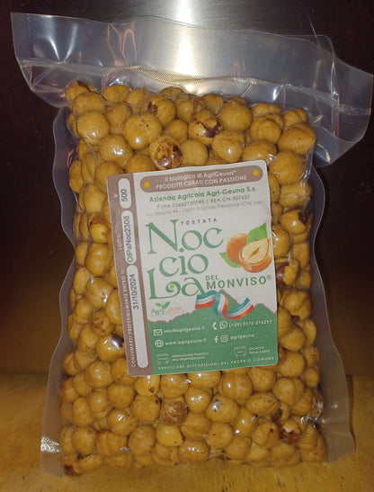 La "Nocciola del Monviso"® - nocciole coltivate da azienda biologica, TOSTATE SFUSE maggiori di 9kg