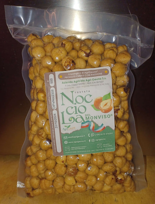 La "Nocciola del Monviso"® - nocciole coltivate da azienda biologica, TOSTATE SFUSE maggiori di 9kg