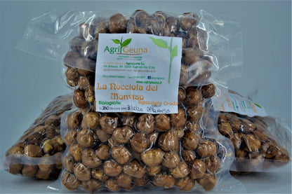 La "Nocciola del Monviso"® - nocciole coltivate da azienda biologica, SGUSCIATE crude SFUSE maggiori di 9kg