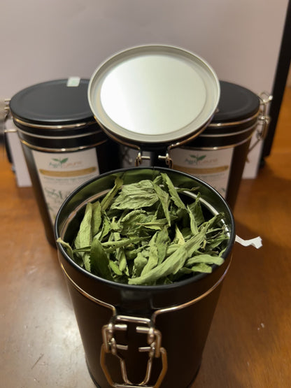 Pack Riutilizzabile + Refill- Stevia Rebaudiana in foglie essiccate